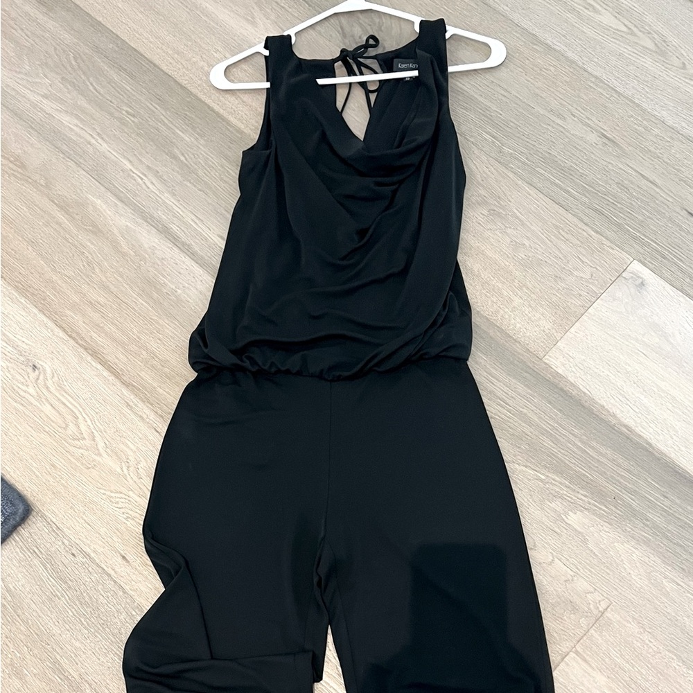 Karen Kane black long jumpsuit, size XS